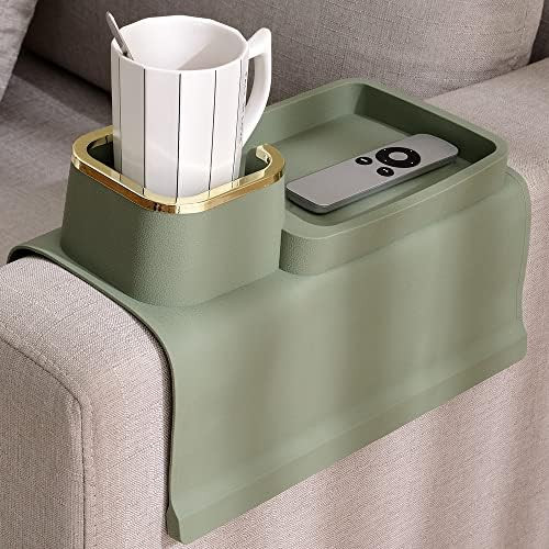 Couch Cup Holder Tray, Elimiko Silicone Anti-Spill and Anti-Slip Couch Drink Holder, Strong and W... | Amazon (US)