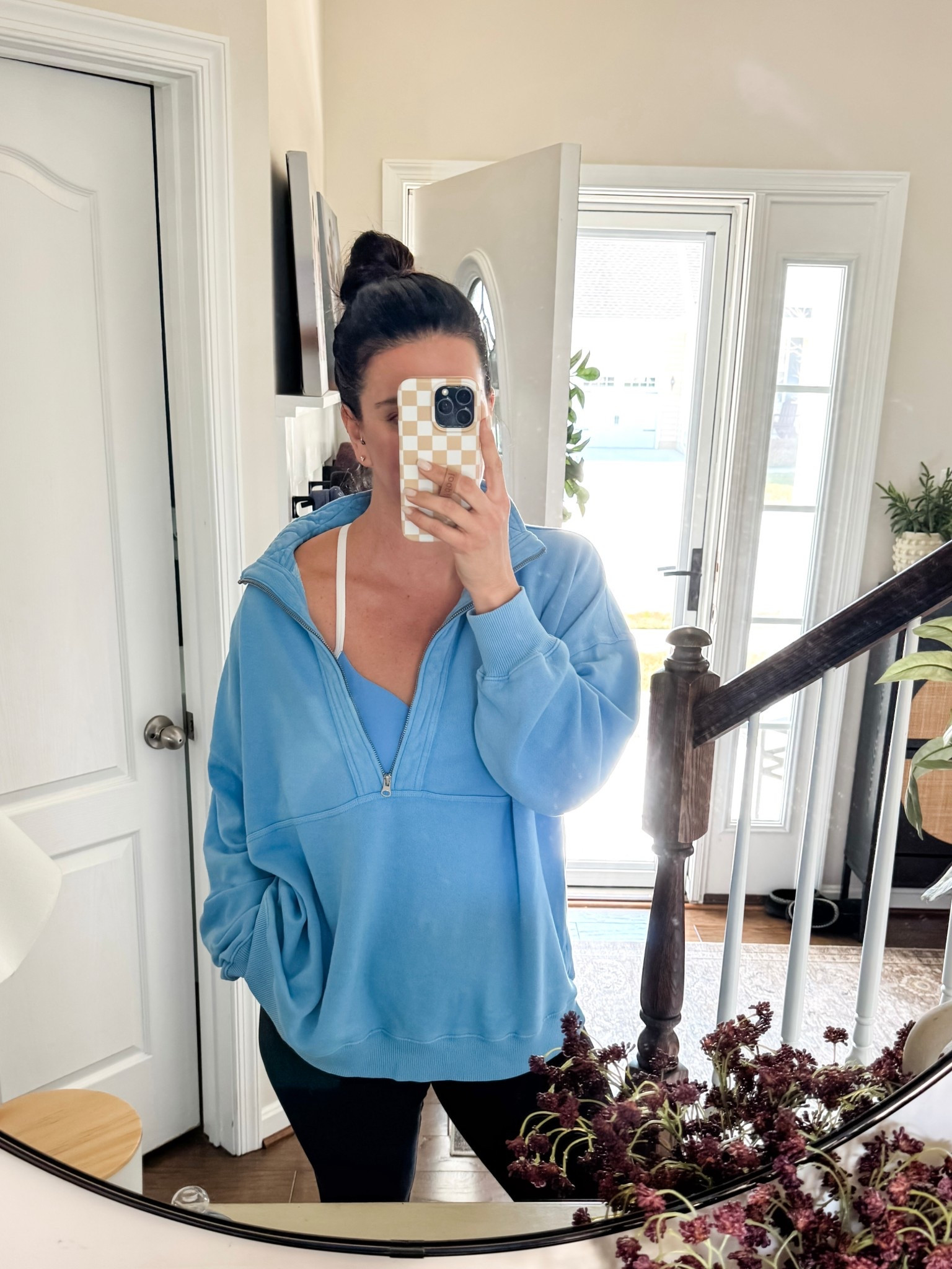 Pilates OOTD and aerie sale! 
This adorable spring zip up is perfect to
Transition to spring! And it’s on sale 
Active wear 
Gym wear 
Yoga
Pilates 
Black
Leggings 


#LTKActive #LTKMidsize #LTKSaleAlert