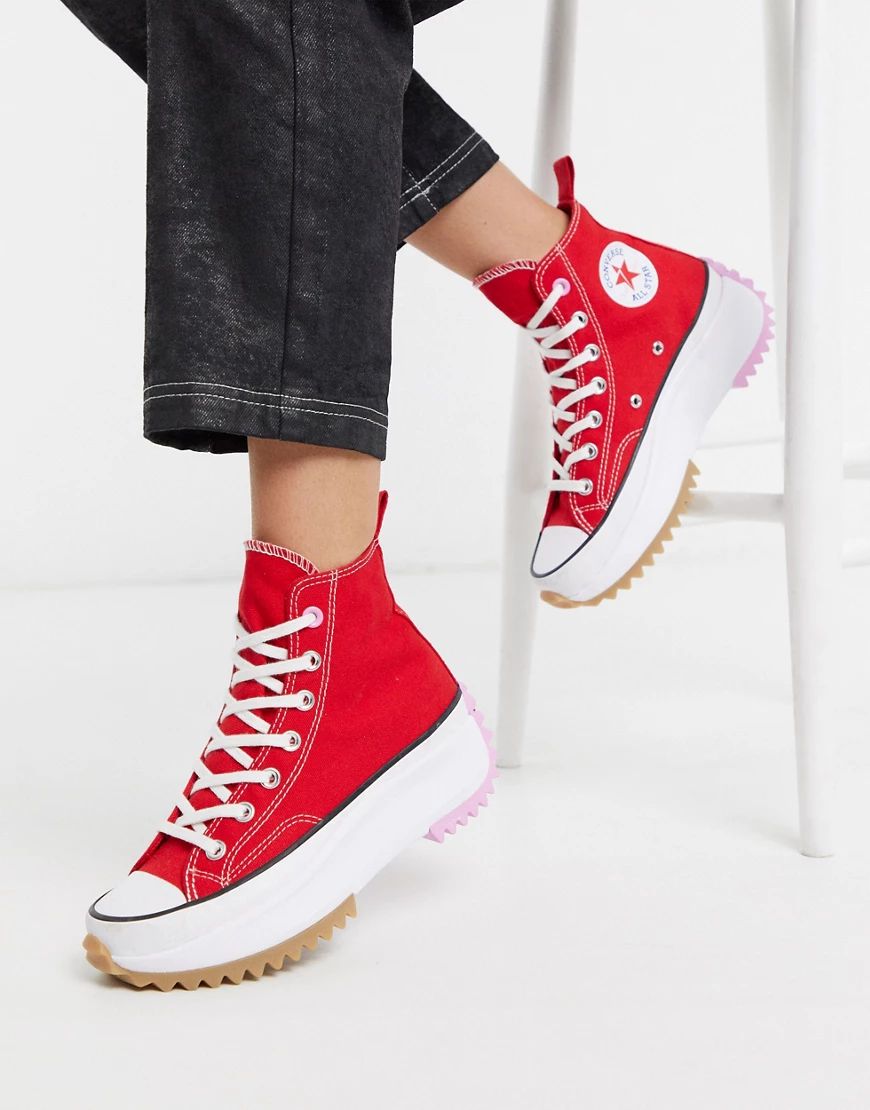 Converse – Run Star Hike – Rote Sneaker | ASOS (Global)
