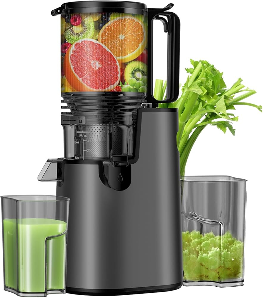 Cold Press Juicer, Juicer Machines with 5.4" Wide Feed Chute for Juice Extractor, Professional Sl... | Amazon (US)
