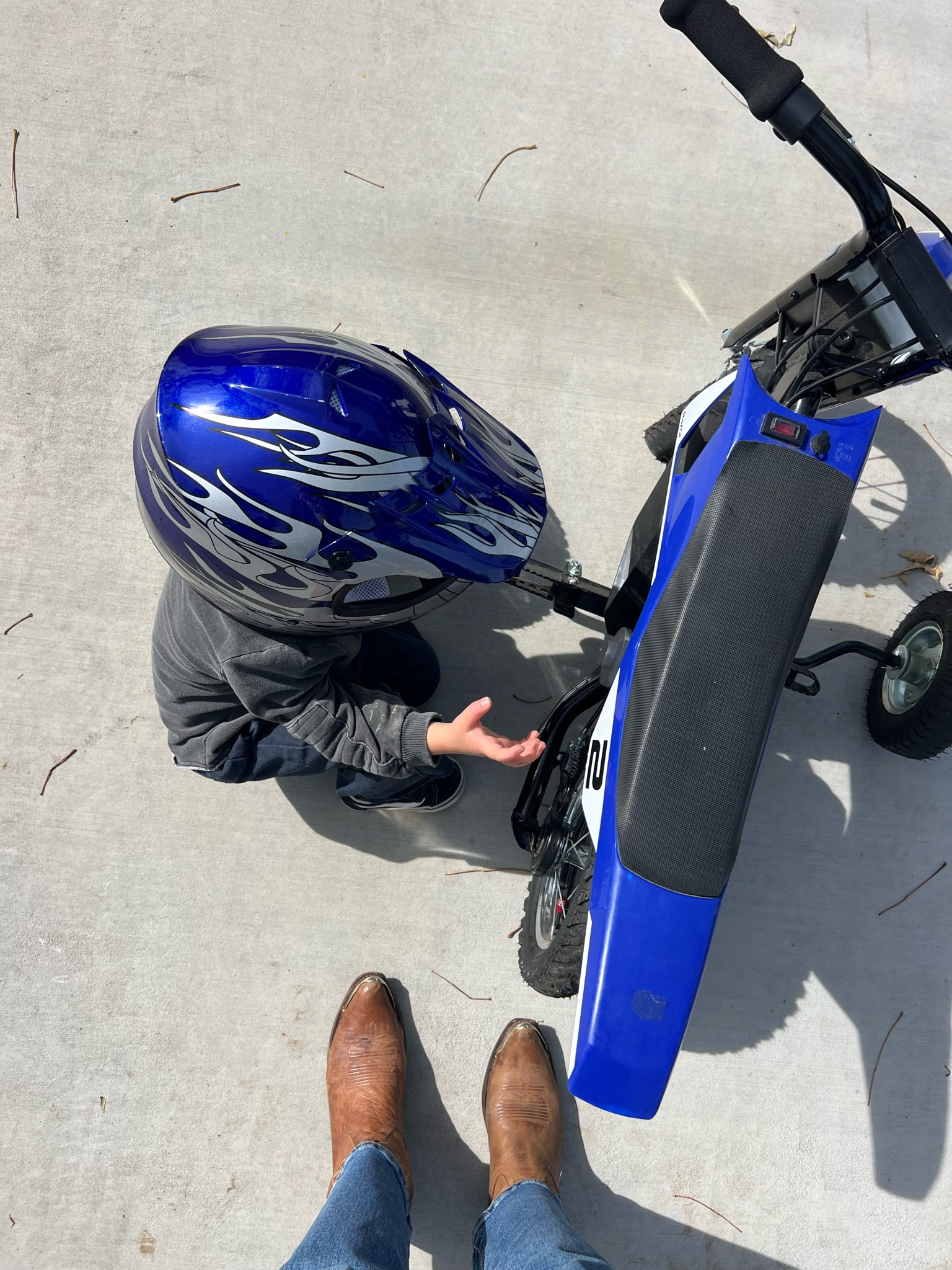 My son loves his “motorcycle” with trainings wheels. He got a matching helmet for Christmas  

#LTKKids