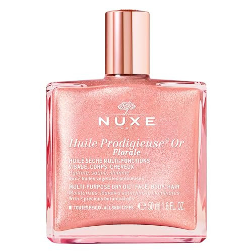 Nuxe Huile Prodigieuse Floral Shimmering Multi Purpose Dry Oil for Face, Body & Hair. Luxurious Rose Gold Glow and Deep Hydration, 1.6 fl.oz. | Amazon (US)