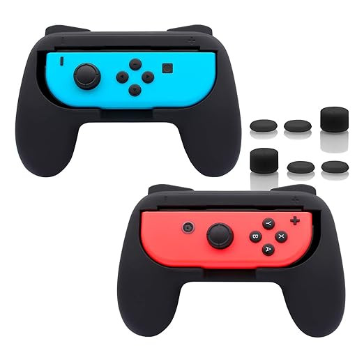 FASTSNAIL Grips for Nintendo Switch Joy-Con, Wear-resistant Handle Kit for Switch Joy Cons Contro... | Amazon (US)