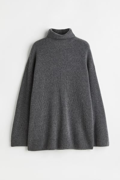 Ribbed cashmere polo-neck jumper | H&M (UK, MY, IN, SG, PH, TW, HK)