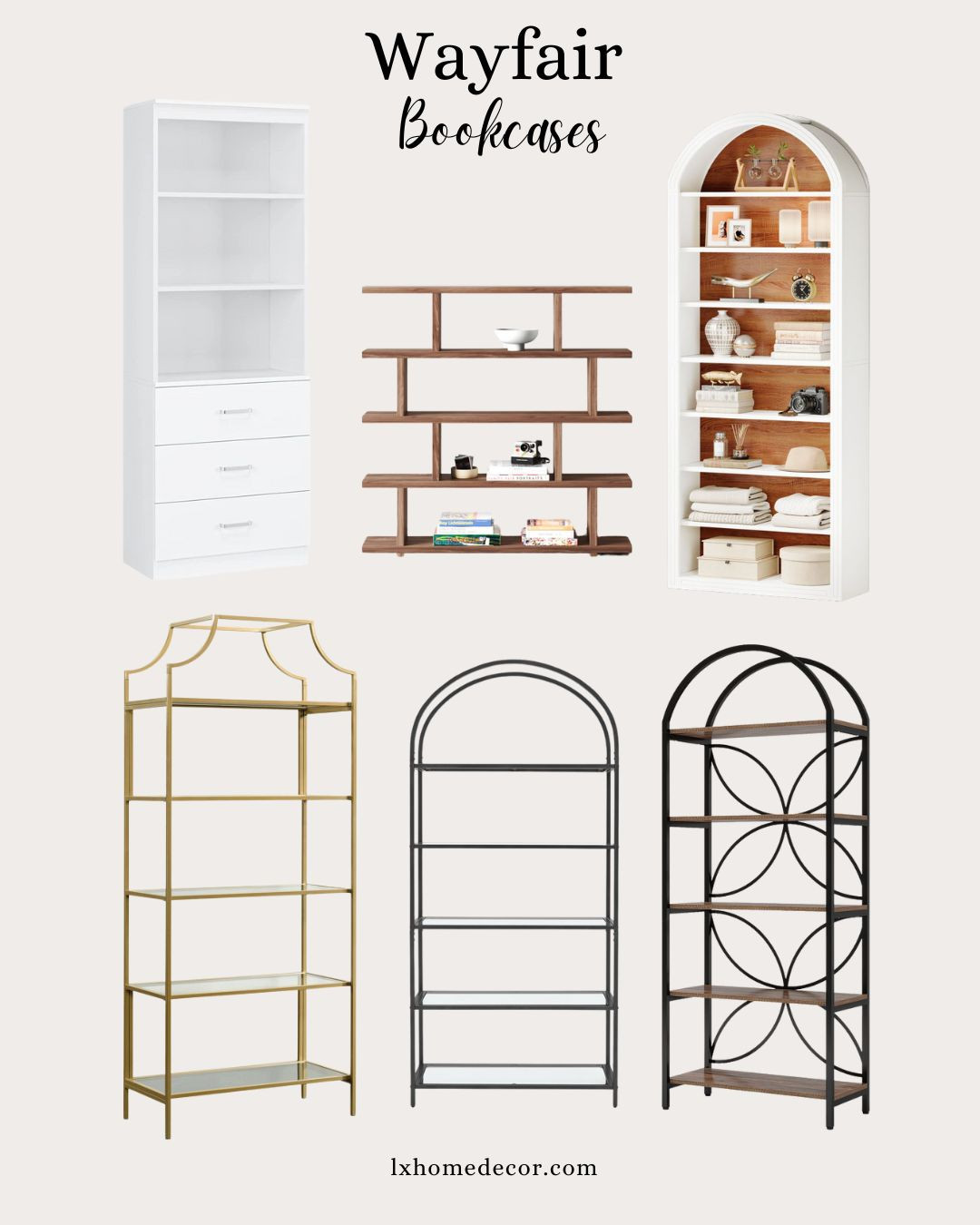 Bookcases, wayfair finds, wayfair bookcases 

 #LTKSeasonal #LTKHome #LTKSaleAlert