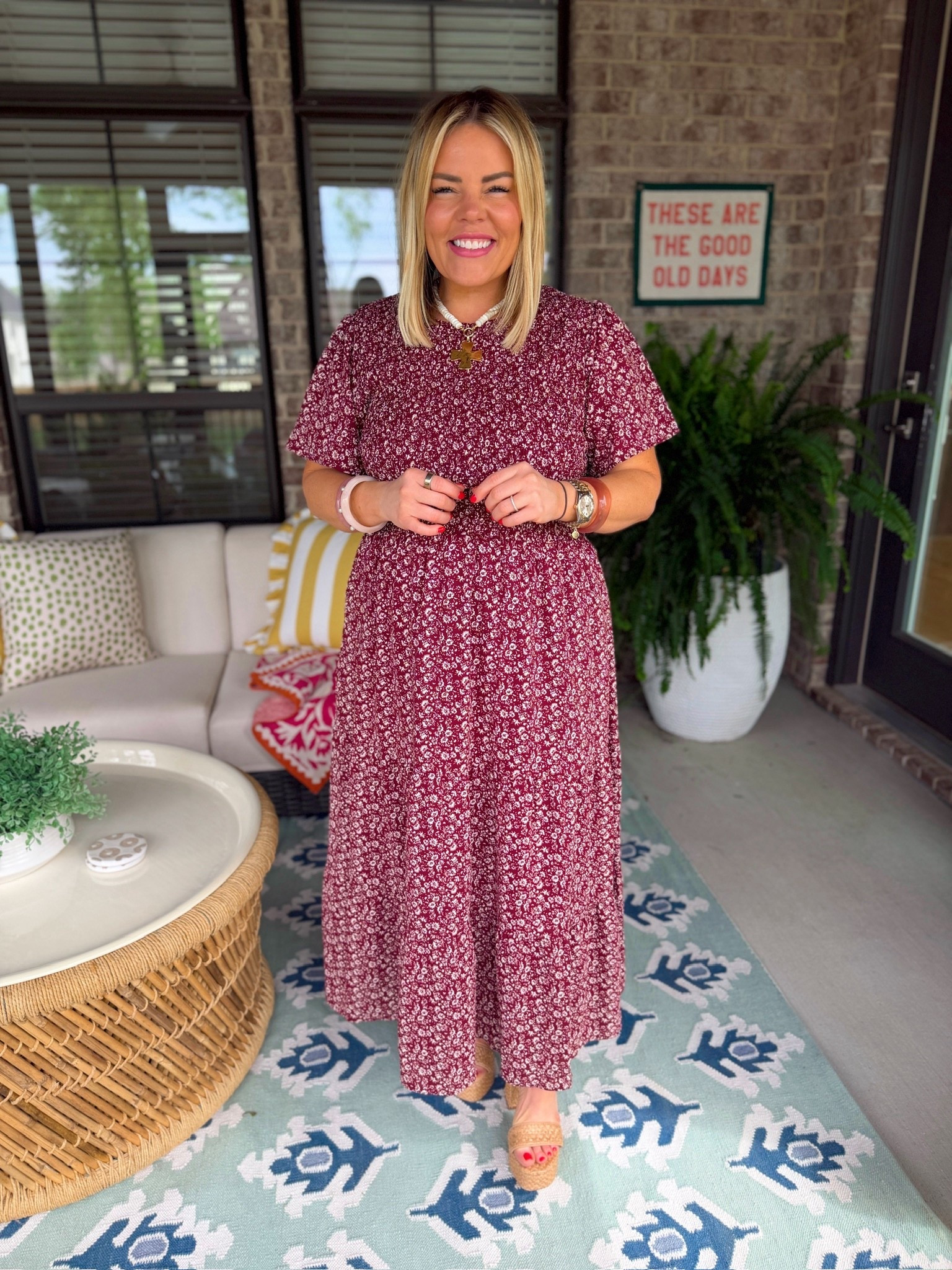 Love how this Amazon dress turned out!! It’s a smock dress so it’s suuuper comfortable, and I love pairing this color with gold and neutrals!

#LTKdayinmylife #LTKgrwm #LTKootd