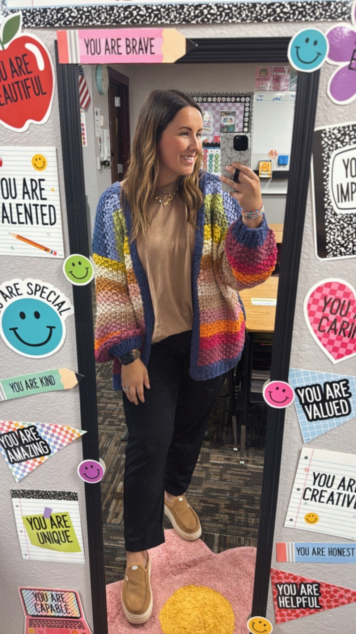 Teacher OOTD 💜🧡💛💚

#LTKStyleTip #LTKWorkwear #LTKFindsUnder50