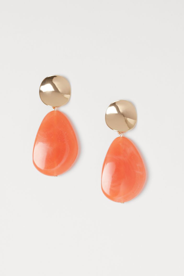 H & M - Large Earrings - Orange | H&M (US + CA)