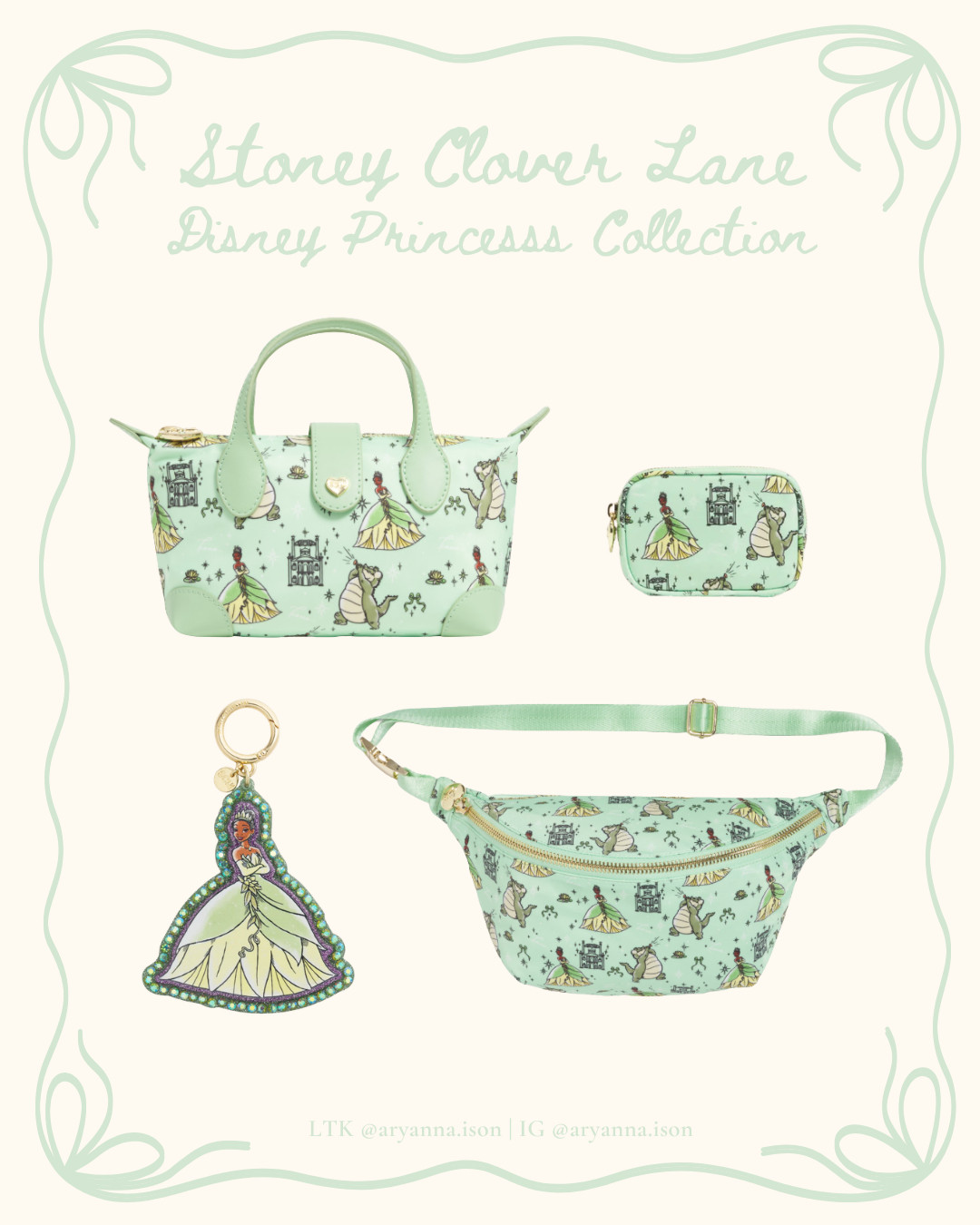 STONEY CLOVER LANE | DISNEY PRINCESS | DISNEY STORE | HANDBAGS | DISNEY STYLE | DISNEY OUTFIT | DISNEY FASHION | PRINCESS TIANA | TIANA | PRINCESS & THE FROG 

 #LTKootd #LTKSeasonal #LTKTravel