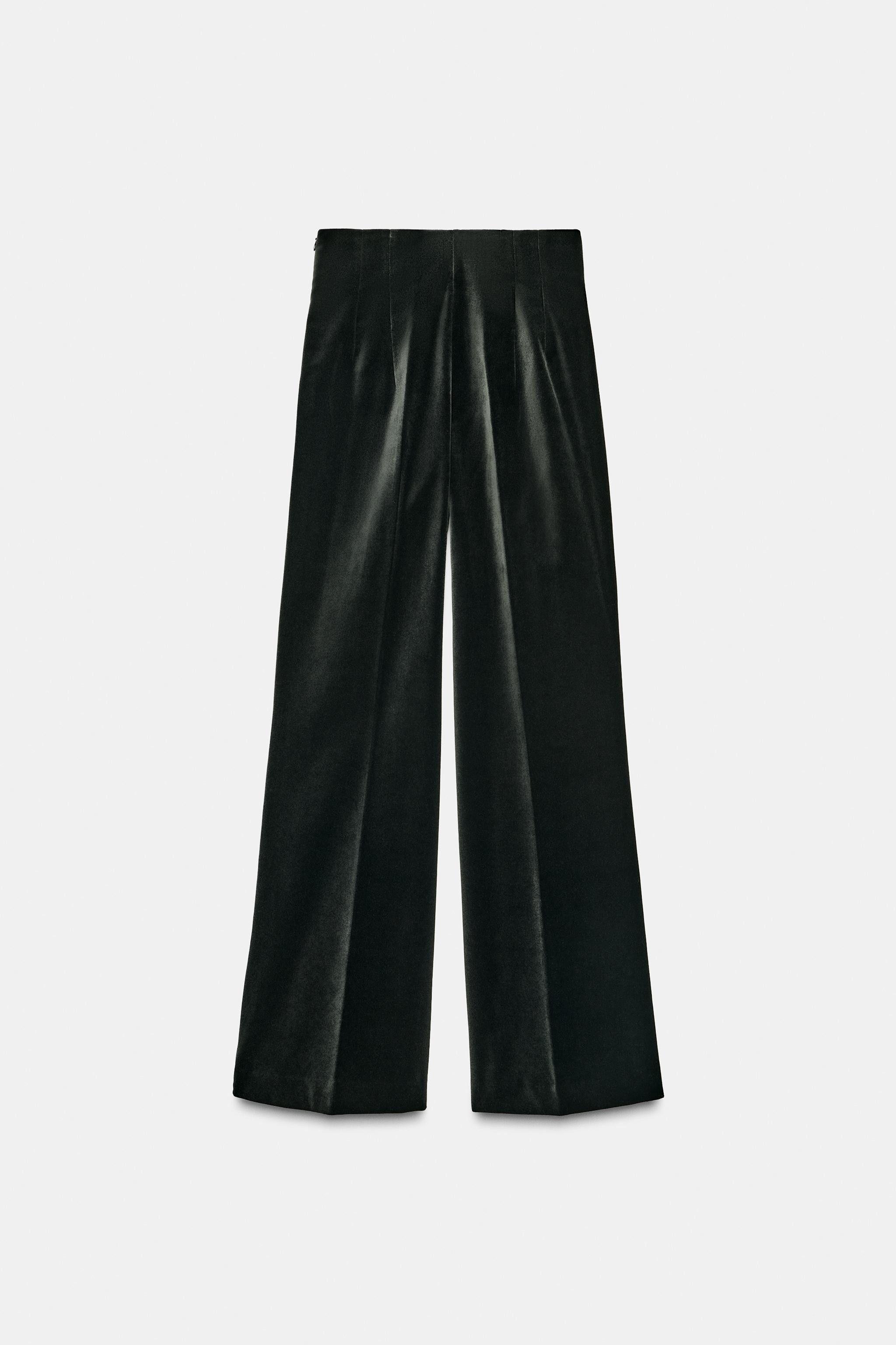 FLARE VELVET PANTS ZW COLLECTION | Zara US