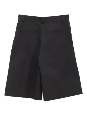 TOTEME Tailored wide-leg Shorts | Black | FARFETCH BG | Farfetch Global