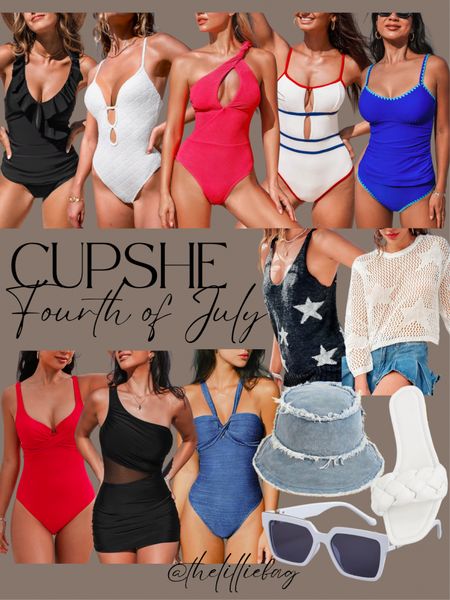 New swim and arrivals from CupShe for the 4th of July!❤️🤍💙

Fourth of July. Swimwear. Swimsuit. Vacation outfit. One piece swimsuit. 

#LTKSwim #LTKFindsUnder50 #LTKStyleTip