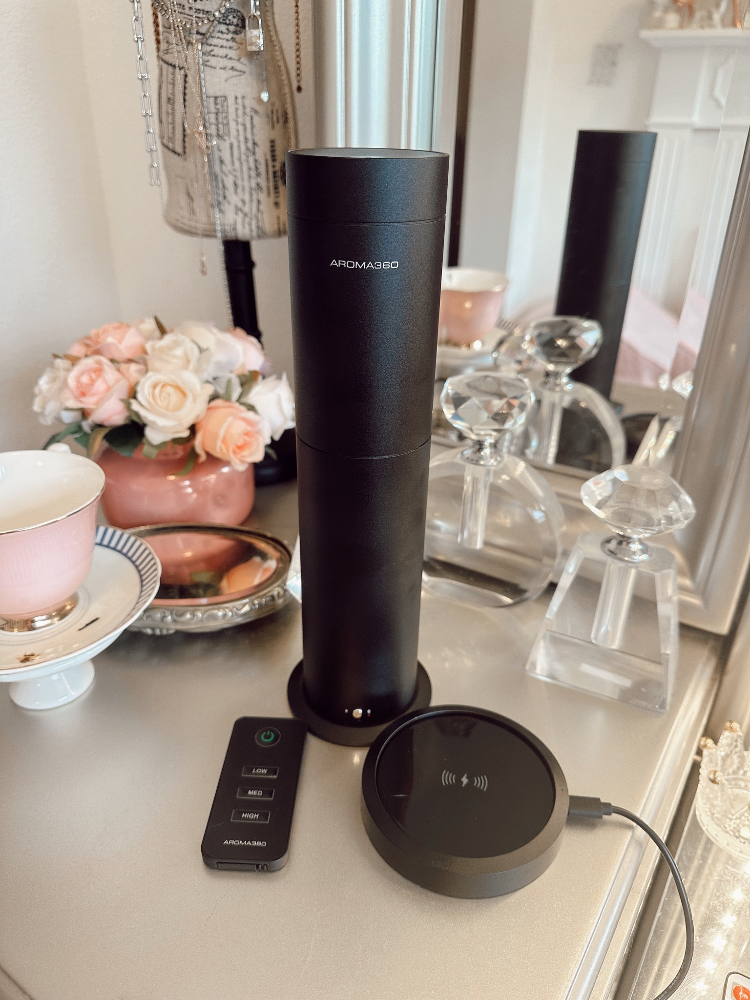 I just got the new Aroma360 Wireless pro!! #ad My code ALIX30 gets you 30% off at Aroma360.com The patent pending Wireless pro has a charging pad, making it easy to move this diffuser from room to room. I got the scent my way which Is inspired by 1 Hotel and it smells absolutely amazing. 



#LTKhome #LTKHoliday #LTKGiftGuide