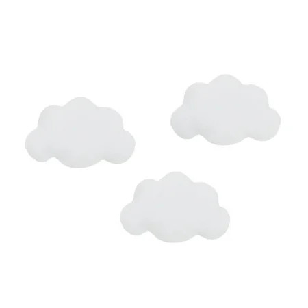 Little Love by NoJo 3 Piece White Soft Cloud Shaped Baby Nursery Wall Décor | Walmart (US)
