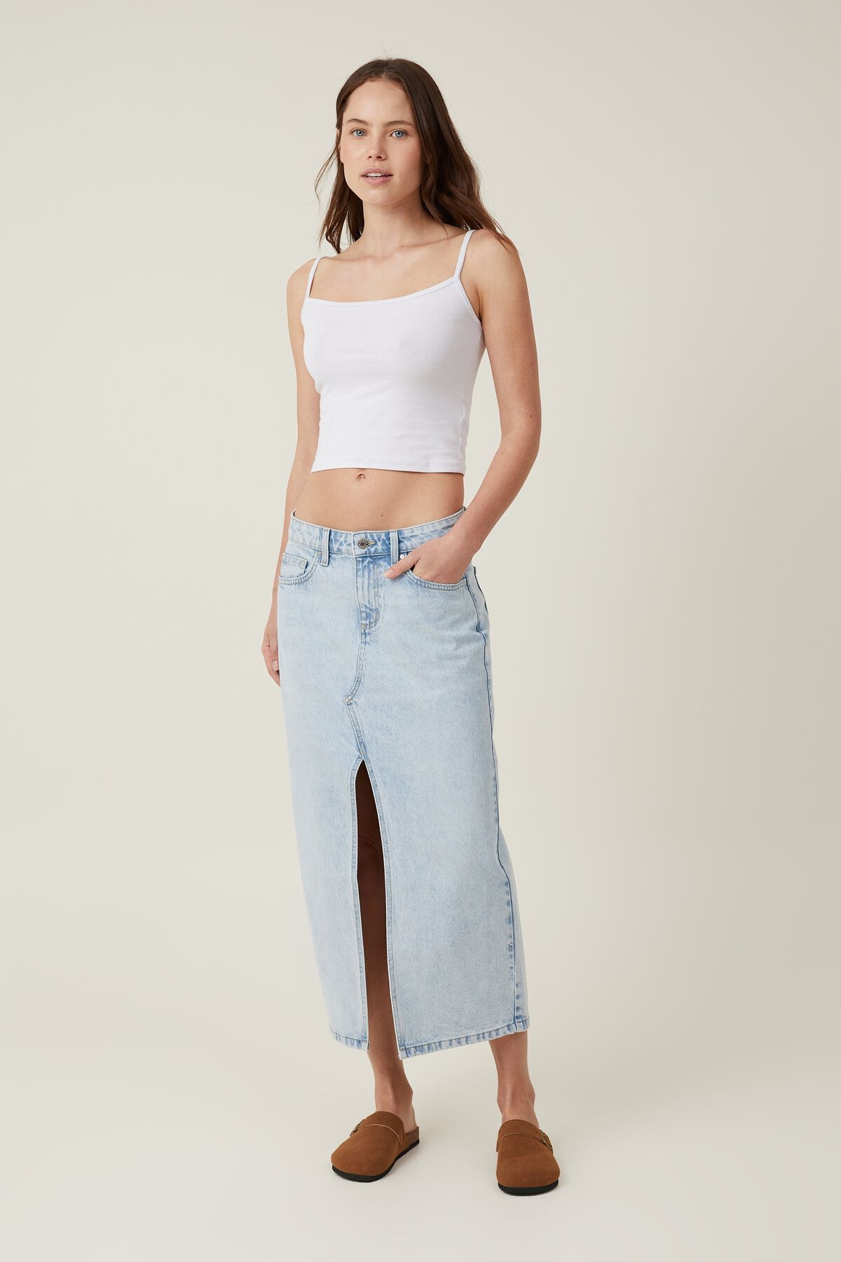 Bailey Denim Maxi Skirt | Cotton On (US)