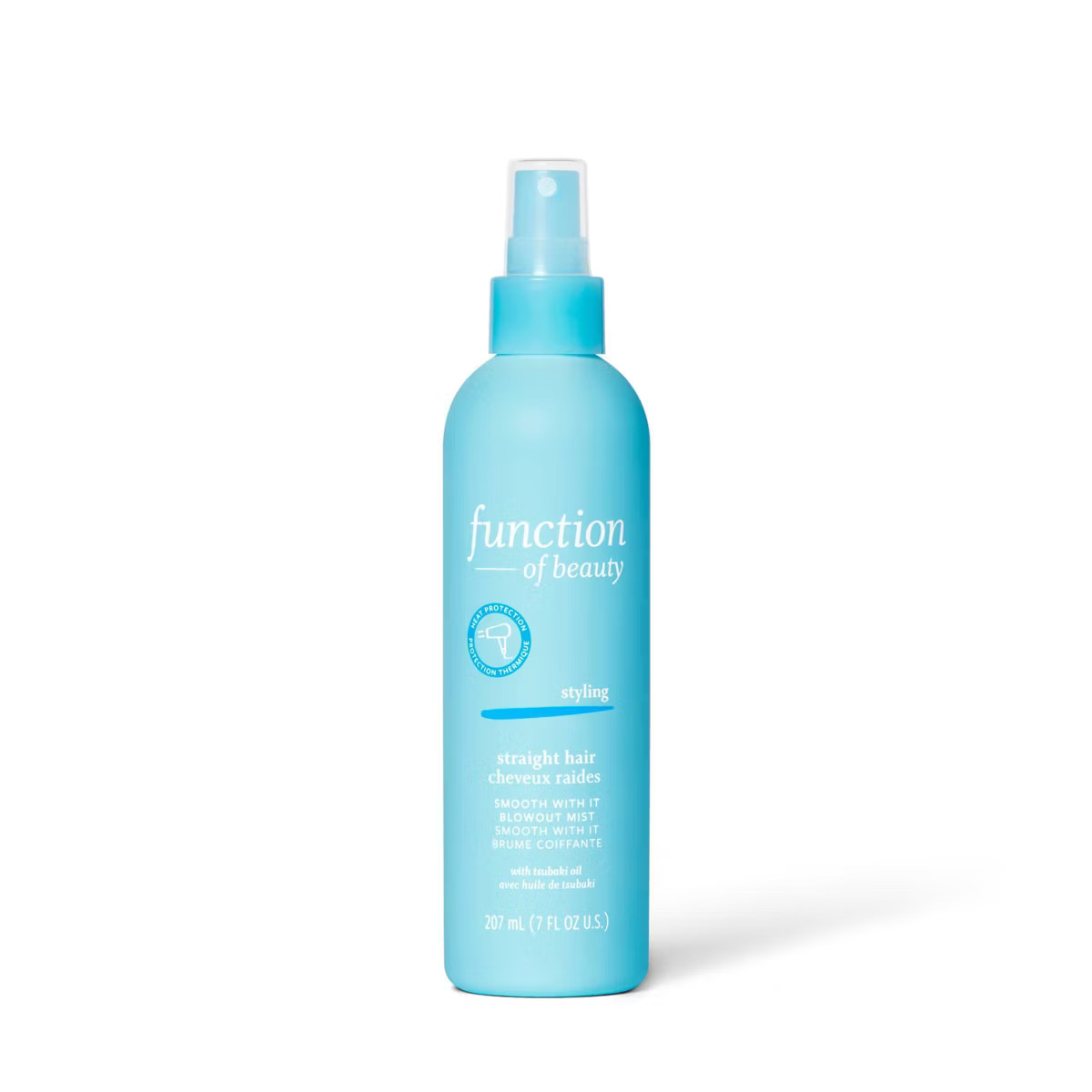 Function of Beauty Smooth With It Blowout Mist Heat Protectant Spray for Straight Hair - 7 fl oz | Target