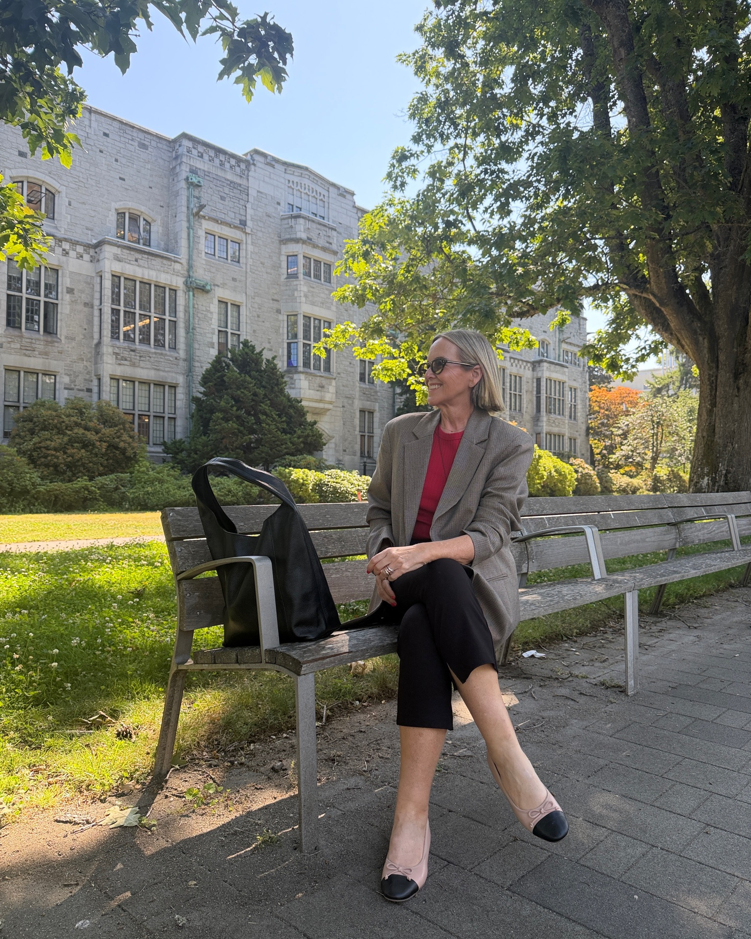SIZING DETAILS ⬇️

Blazer: 10 (oversized)
Red Tank: S
Capri pants: 12

Shoes: FRANKIE4 Trinity
Necklace: Gimme (code NIKKI10)

#LTKaustralia #LTKtravel #LTKover50style