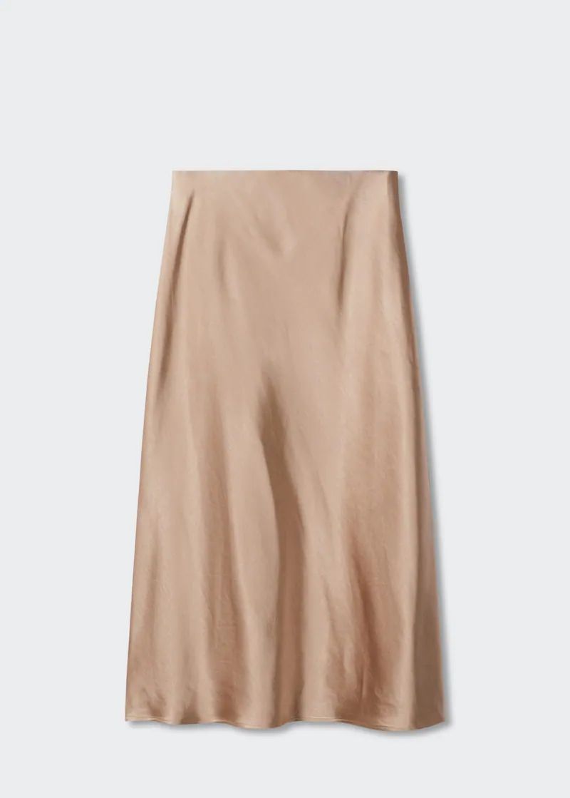 Satin long skirt | MANGO (UK)