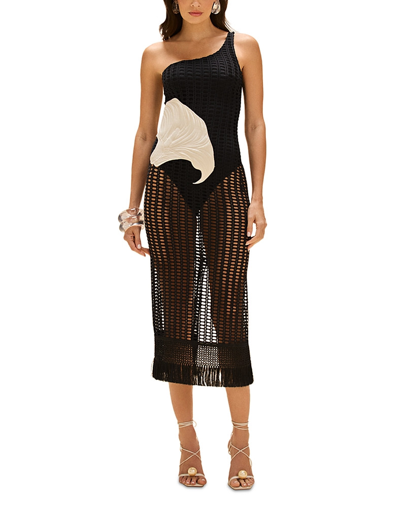 PatBO Selene Mesh Beach Cover Up Midi Dress | Bloomingdale's (US)