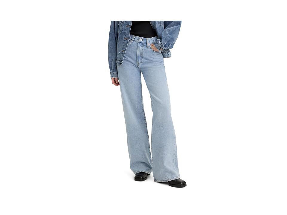 Levi's(r) Premium Ribcage Wide Leg Jeans Women's Jeans Far and Wide : 29 32, Cotton/Denim | Zappos