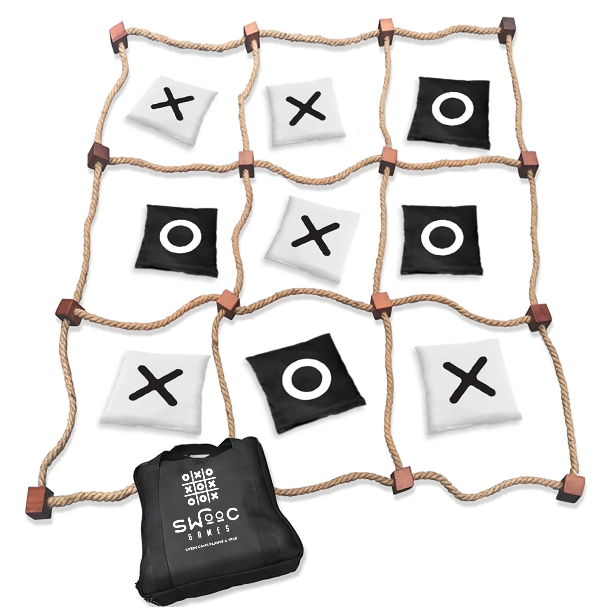 Swooc Games® - Giant Tic Tac Toe Game Outdoor (All Weather) | 3ft x 3ft | Instant Setup, No Asse... | Walmart (US)