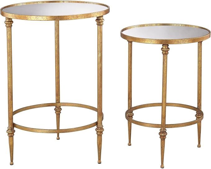 Sterling Home Alcazar Antique Gold And Mirror accent table | Amazon (US)