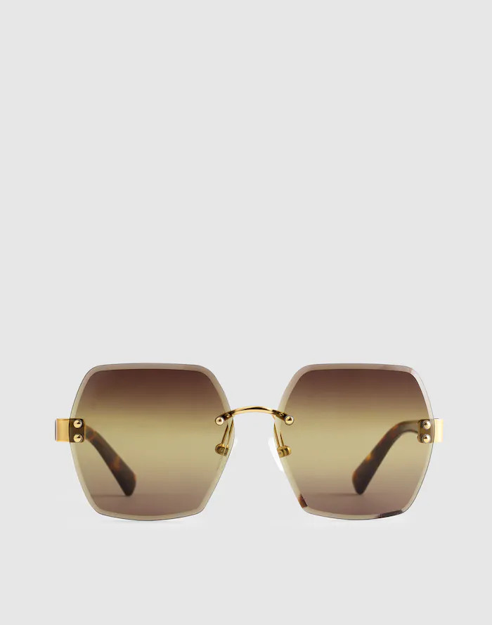 The Weekender Oversized Rimless Sunglasses | Madewell