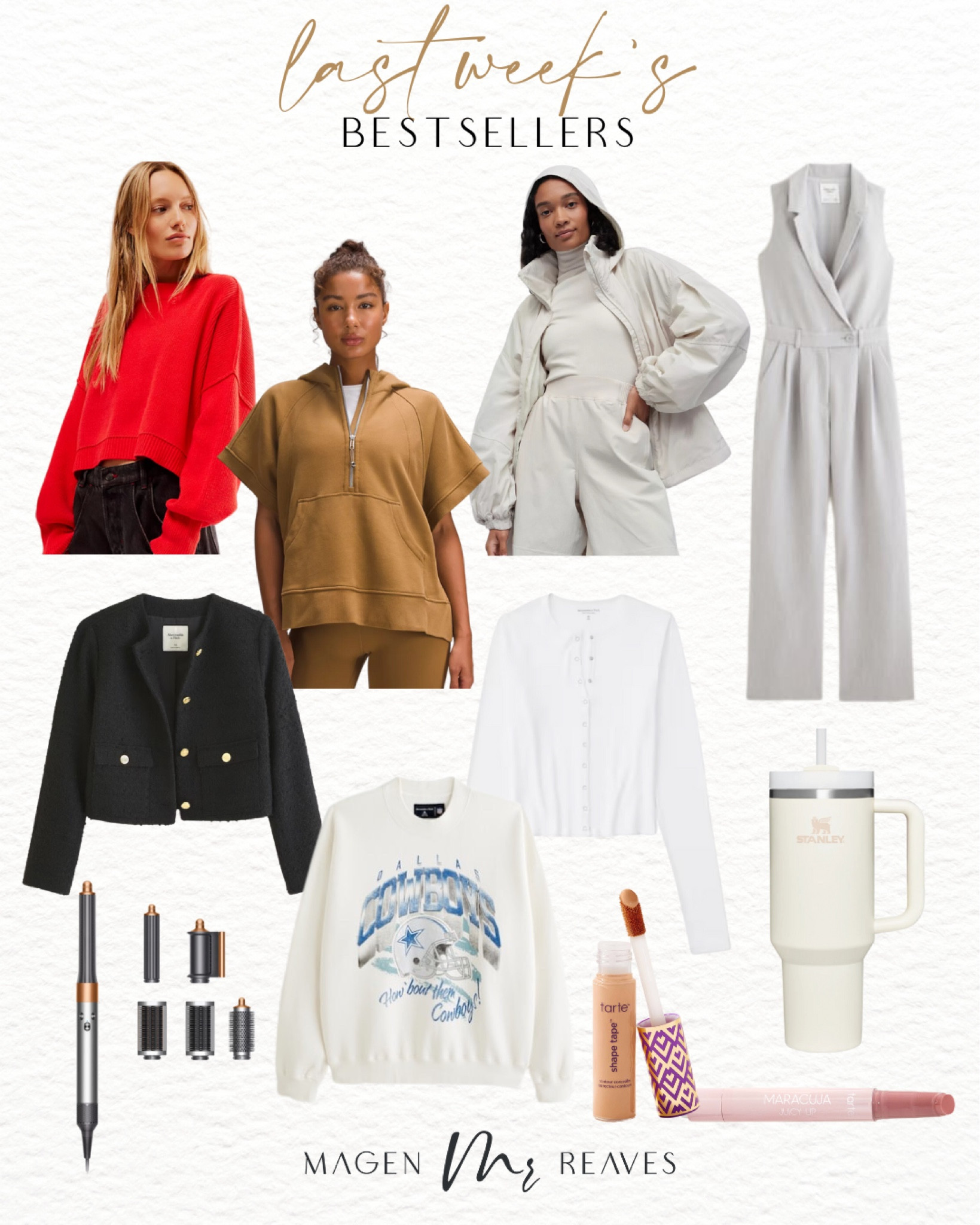 Last Week’s Bestsellers - lululemon fall essentials - Abercrombie sale - fall style - Tarte sale - Dyson airwrap

#LTKbeauty #LTKSale #LTKSeasonal
