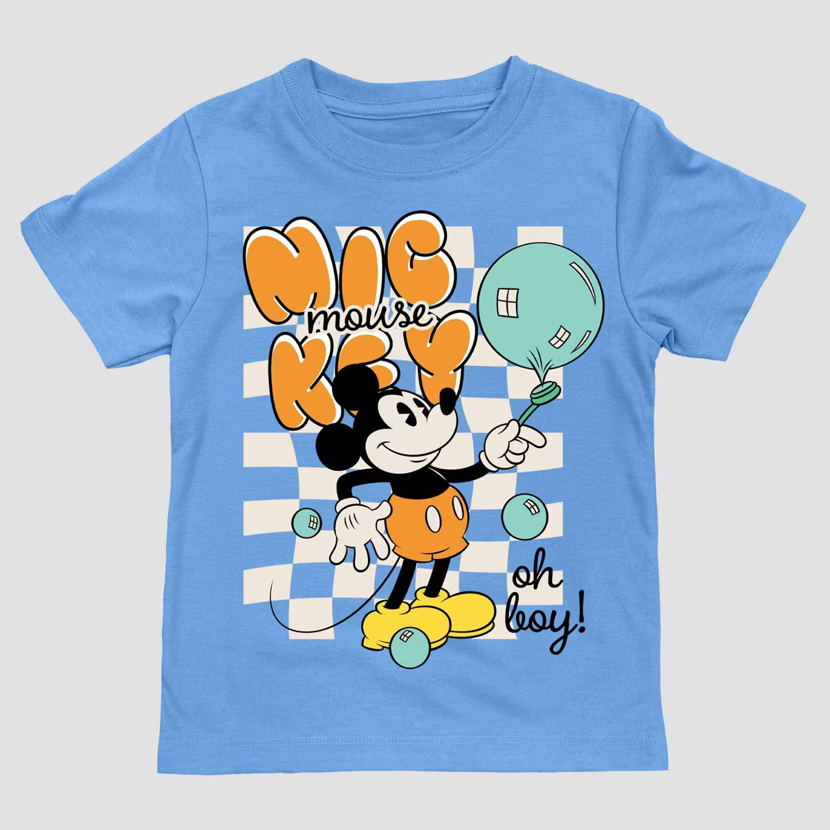 Toddler Boys' Disney Mickey Mouse Balloon T-Shirt - Blue | Target