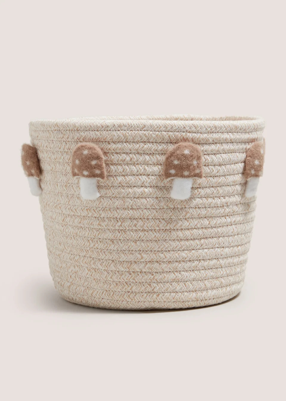 Neutral Mushroom Storage Basket (23cmx18cm) | Matalan (UK)