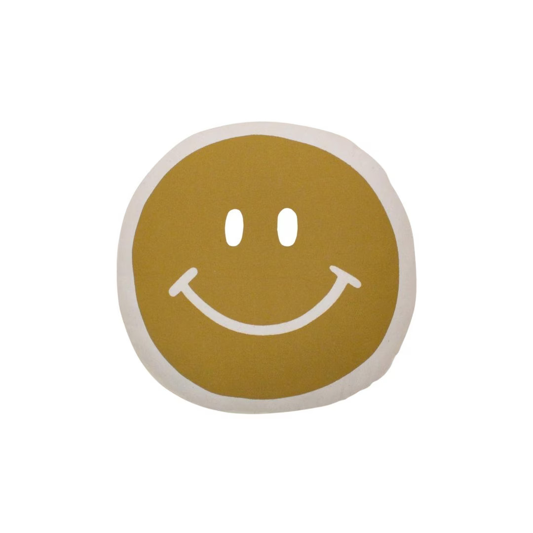 Smiley Face Pillow - 90s Vibe | Yellow Happy Face | Kids Room Decor | Throw Pillow | Smile Cushio... | Etsy (US)