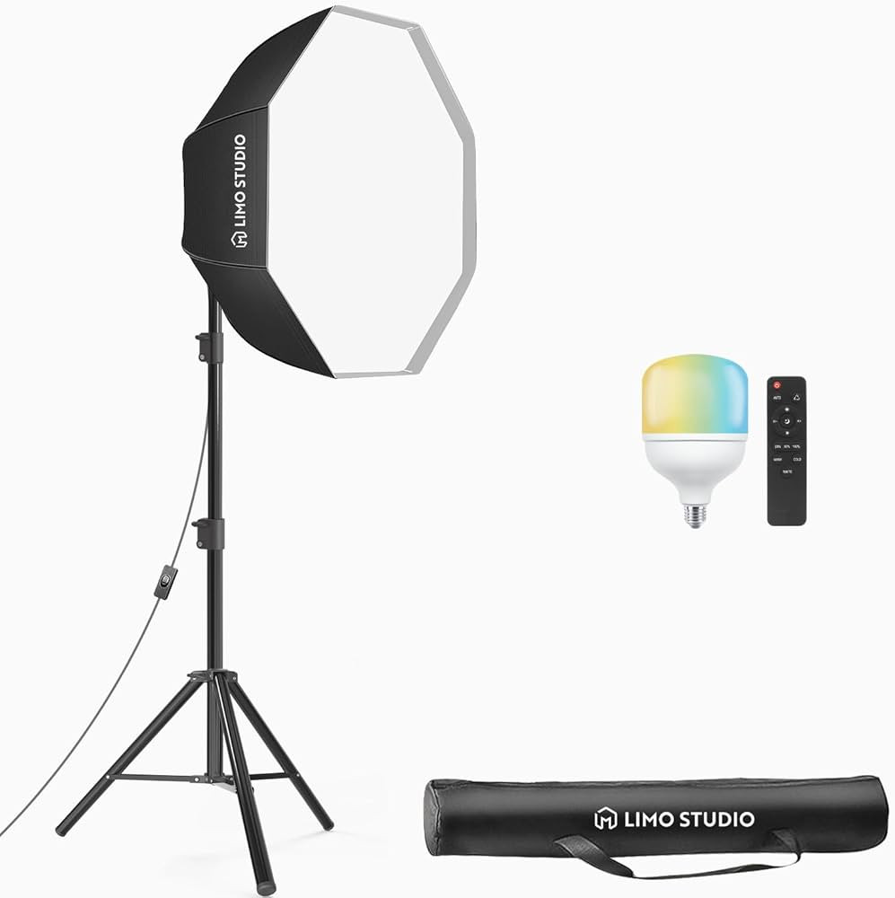 LimoStudio [1 Pack] LED Remote Control, 27 inch Octagon Diameter Softbox Continuous Lighting Kit,... | Amazon (US)