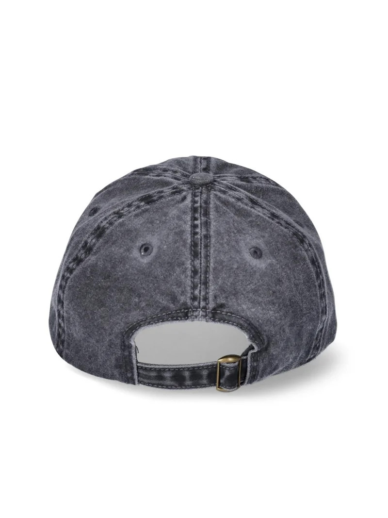 Time and Tru Women's Washed Cotton Twill Baseball Hat, Black Soot - Walmart.com | Walmart (US)