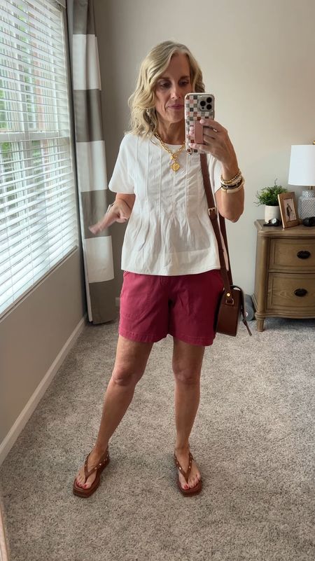 These shorts from Spanx are 40% off!!! Do not wait!!! 
Wearing medium. Mwearing XS in this adorable tee that’s not your ordinary tee…it’s got personality 

#LTKStyleTip #LTKOver40 #LTKFindsUnder100