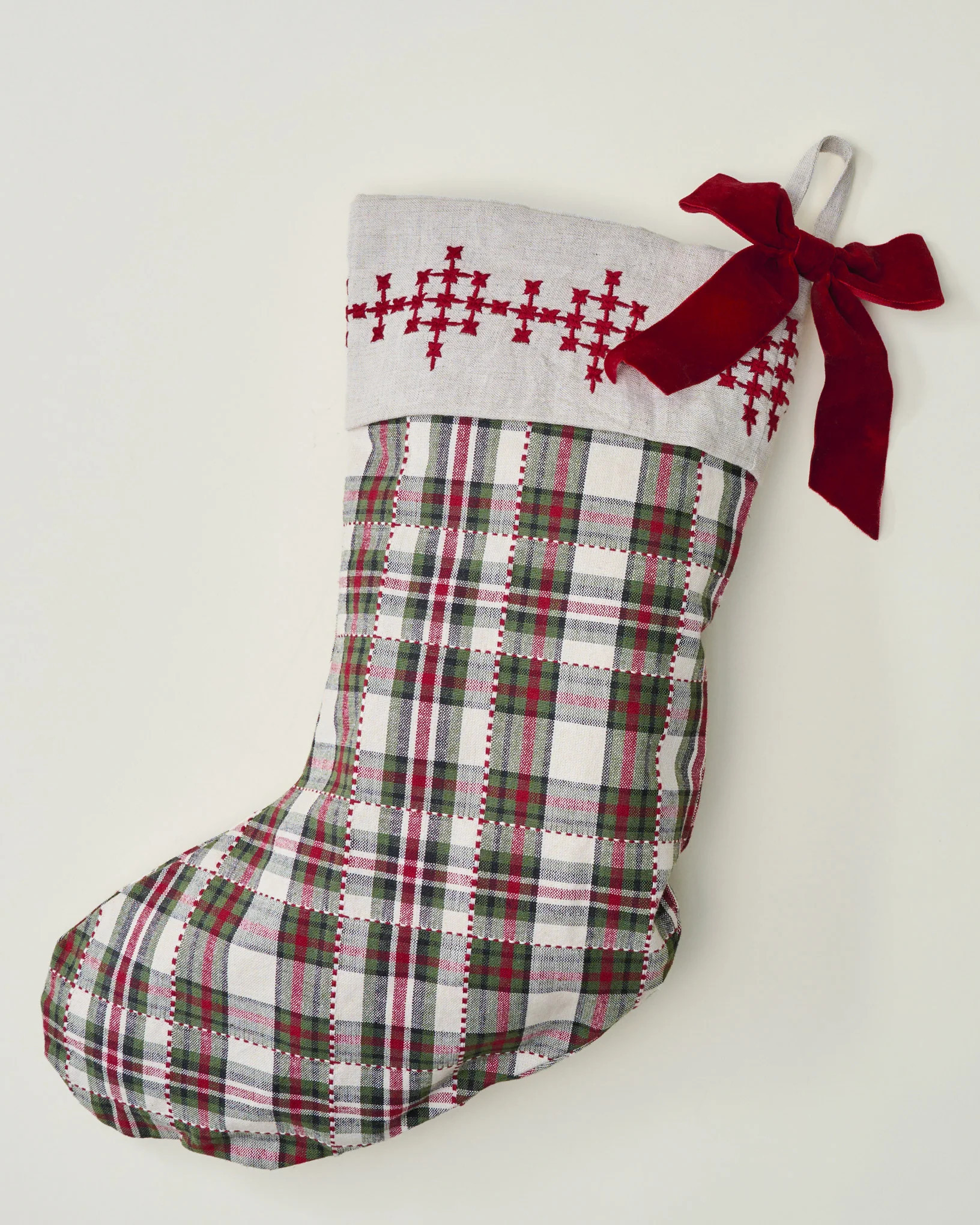 Magnolia Classic Plaid Stocking