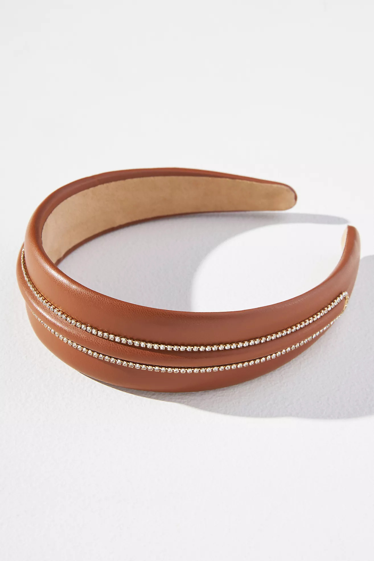 Studded Faux Leather Headband | Anthropologie (US)