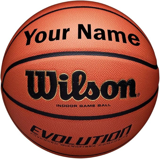 WILSON Customized Personalized Evolution Basketball Indoor Game Ball | Amazon (US)