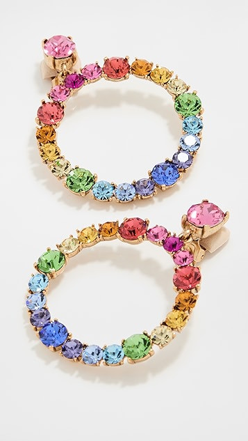 Crystal Hoop Earrings | Shopbop