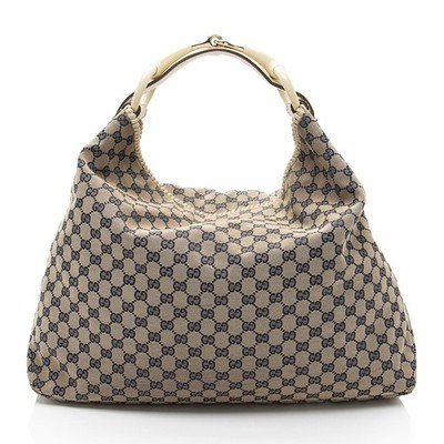 Gucci GG Canvas Horsebit Large Hobo | eBay US