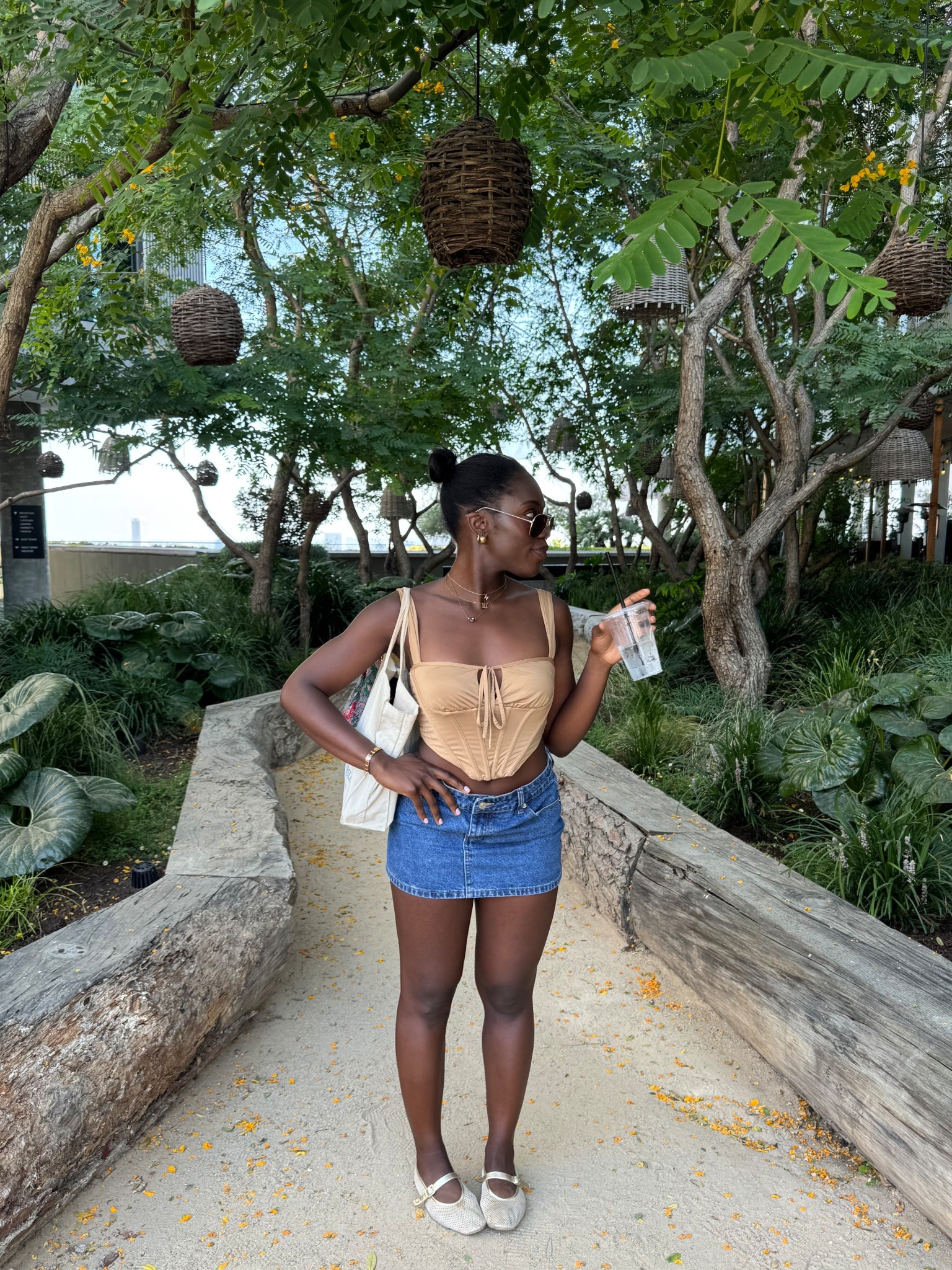 Casual outfit, summer outfit, mini skirt, mesh flats 

#LTKSaleAlert #LTKFindsUnder50 #LTKFindsUnder100