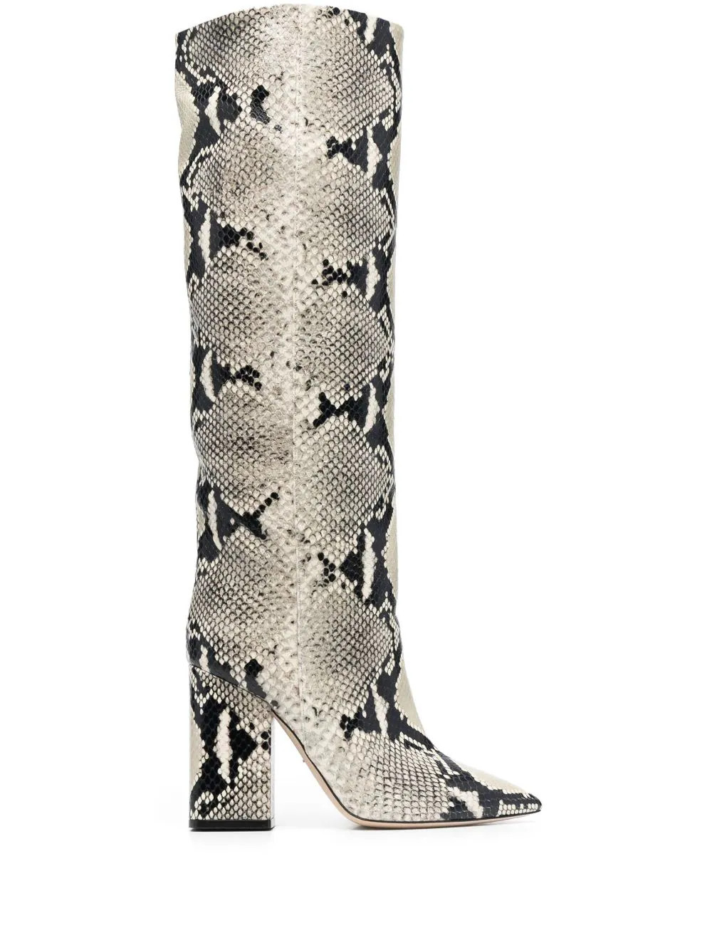 Paris Texas python-print 120mm boots - Neutrals | Farfetch Global