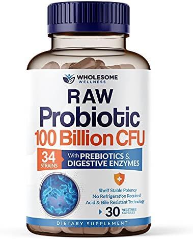 Organic Probiotics 100 Billion CFU, Dr Formulated Probiotics for Women, Probiotics for Men and Adult | Amazon (US)