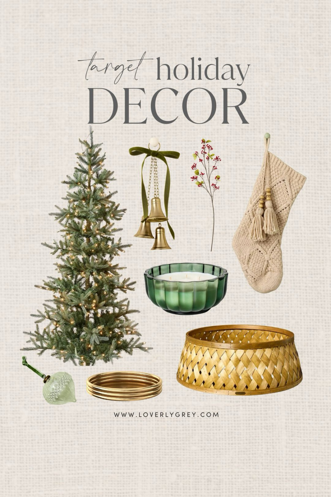 Target Hearth & Hand holiday decor. This faux tree and wicker collar are perfect for a living room. Loverly Grey, Target holiday 

#LTKSeasonal #LTKStyleTip #LTKHome
