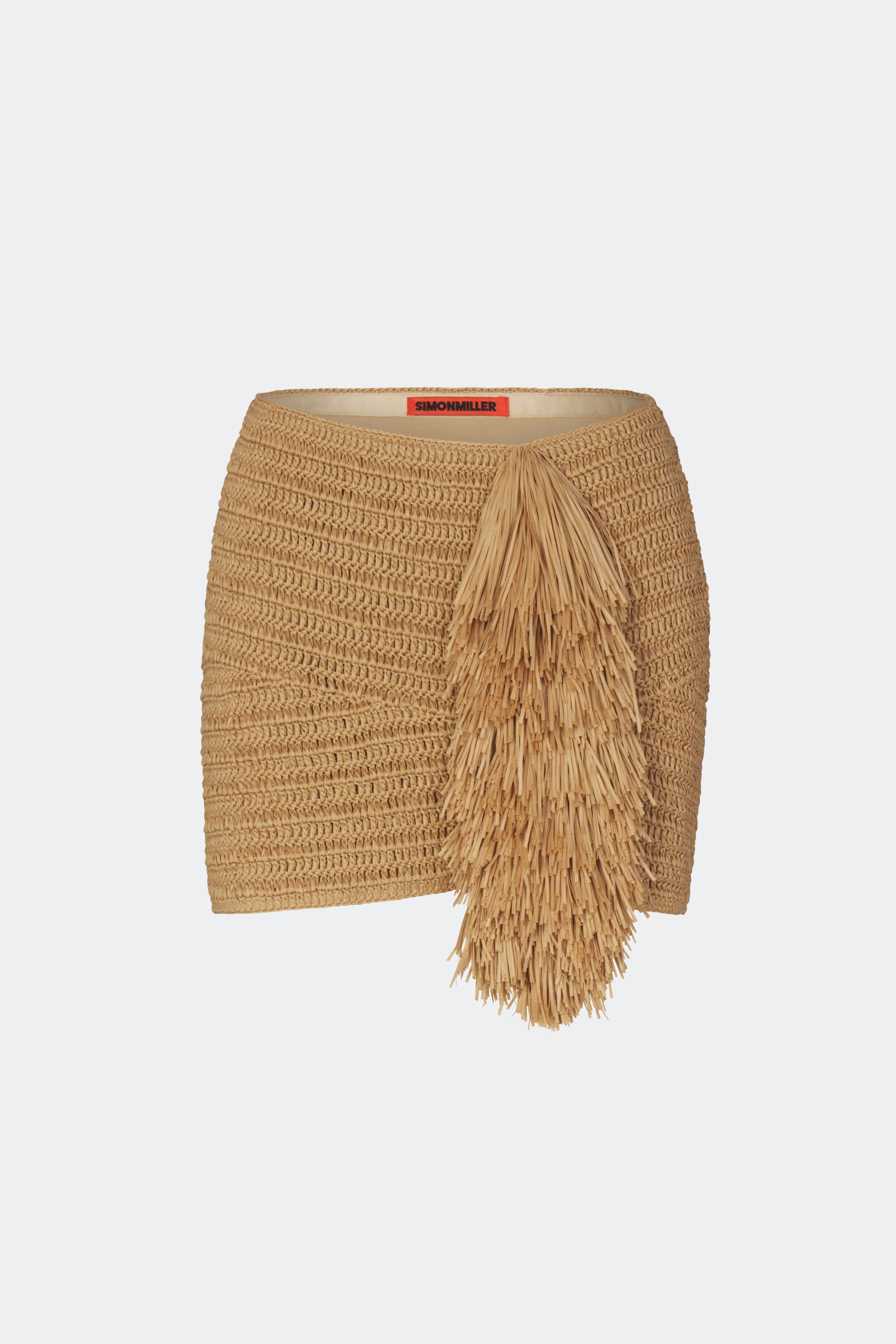 Pom Pom Mini Skirt in Natural | Simon Miller