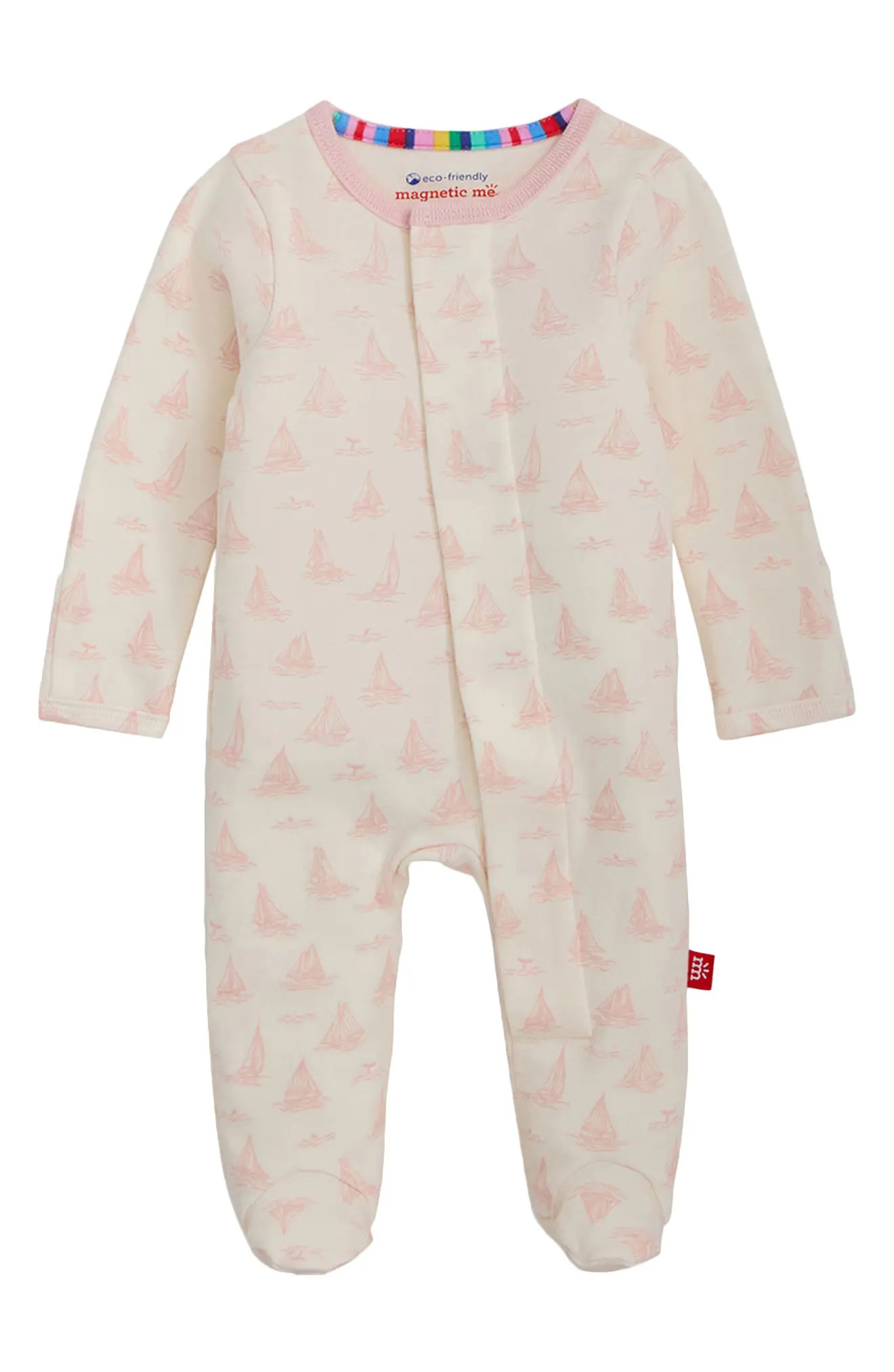 Magnetic Me Tiny Tides Organic Cotton Footie (Women) | Nordstrom | Nordstrom