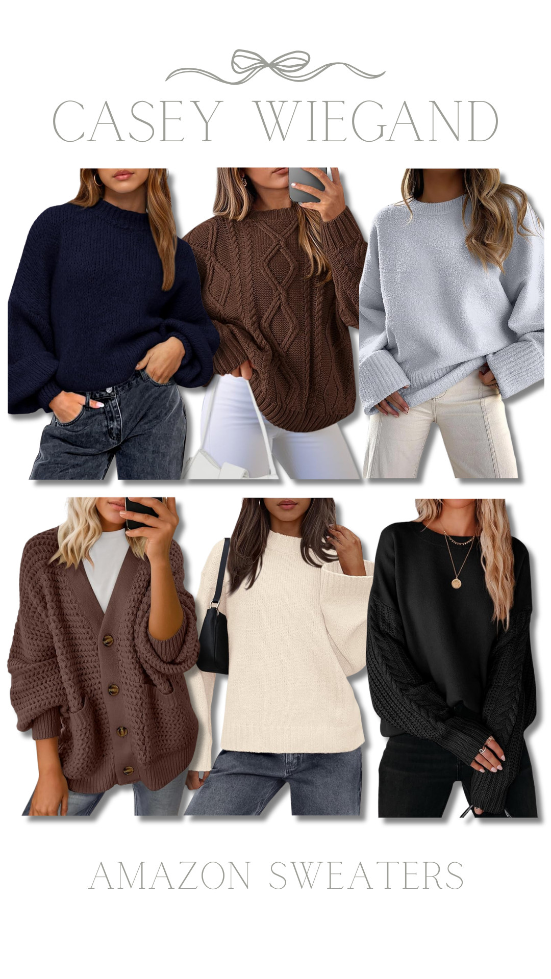 Cozy girl season is here 🤍☕ These Amazon sweaters are affordable, soft, and perfect for layering all fall + winter! 🍂 #AmazonFinds #AmazonFashion #FallStyle #CozyVibes #LTKFall #LTKfashion 

 