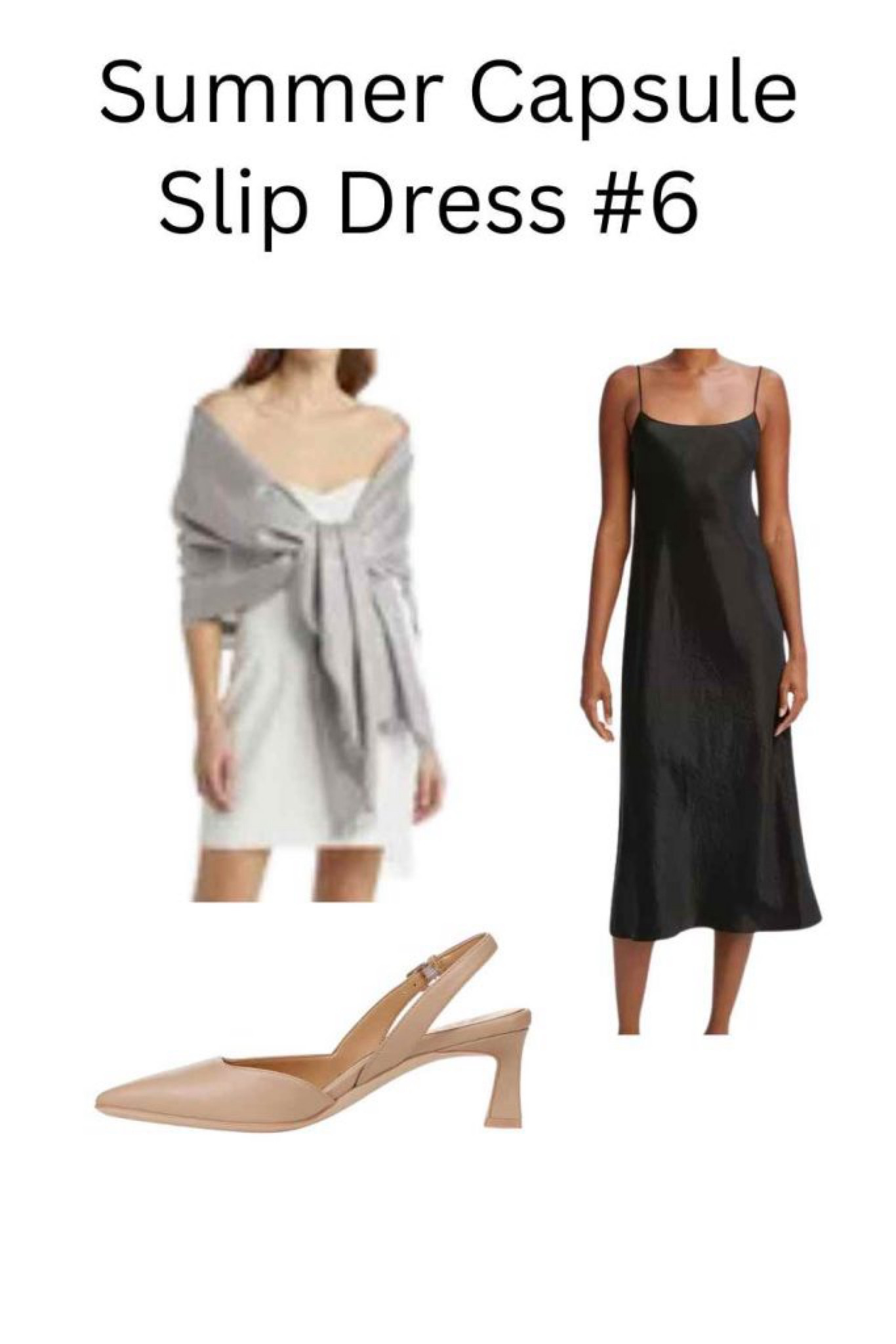 Perfect wedding guest look or a dressy party. Pair the slip dress with a black pashmina. Finish with nude pumps. Gorgeous!

I am thrilled to show you 50 casual, classic, chic, summer outfits from my summer capsule wardrobe 2024! 
This is the link for the post to show you the items and how to enjoy them to the fullest: Summer Capsule Wardrobe 2024: 17 More Easy, Smart Casual Summer Outfits for You to Enjoy and Maybe Even Copy! - Dr. Julie's Fun Life
Please follow my blog at: drjuliesfunlife.com for fun, fashion, family, and food!❤️Thank you!

#LTKOver40 #LTKFindsUnder50 #LTKShoeCrush