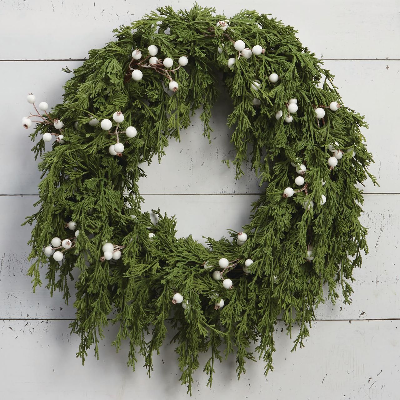 My Texas House White Berry Wreath, 20 Inch | Walmart (US)