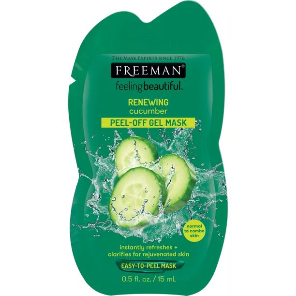 Freeman Feeling Beautiful Cucumber Renewing Peel-Off Gel Mask, 0.5 fl oz Sachet | Walmart (US)
