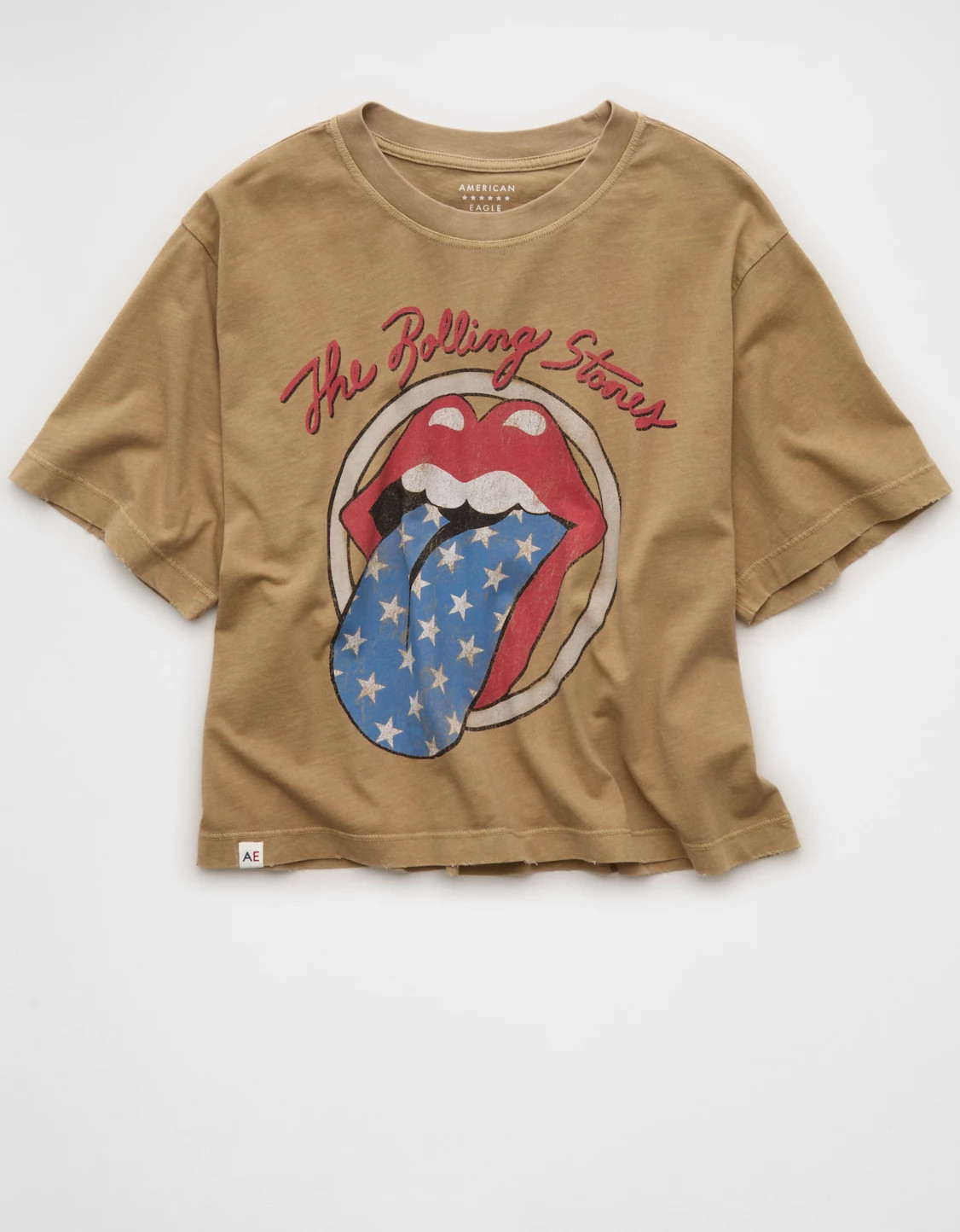 AE Boxy Rolling Stones Graphic T-Shirt | American Eagle Outfitters (US & CA)